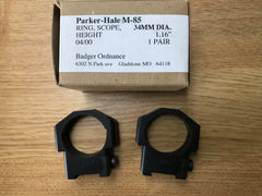 Badger Ordnance - 34mm Scope Rings (for Parker Hale M85 Series Rifles)