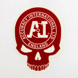 AI Logo & Skull - Small - Red / White