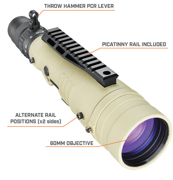 Bushnell - Elite Tactical LMSS Spotting Scope 8-40x60