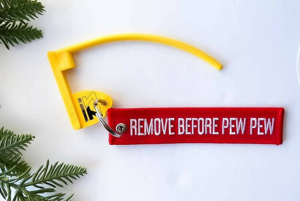 TriggerSafe - Chamber Flag with "REMOVE BEFORE PEW PEW" Lanyard