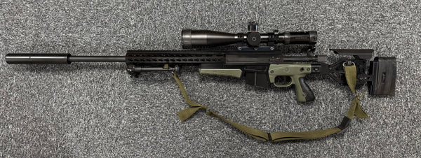 Accuracy International - AX .308 Rifle Black / Green + S&B 12-50x56 PMII P4F MOA Scope - Used
