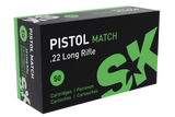 SK - .22LR Pistol Match 40 Grain - 50 Rds