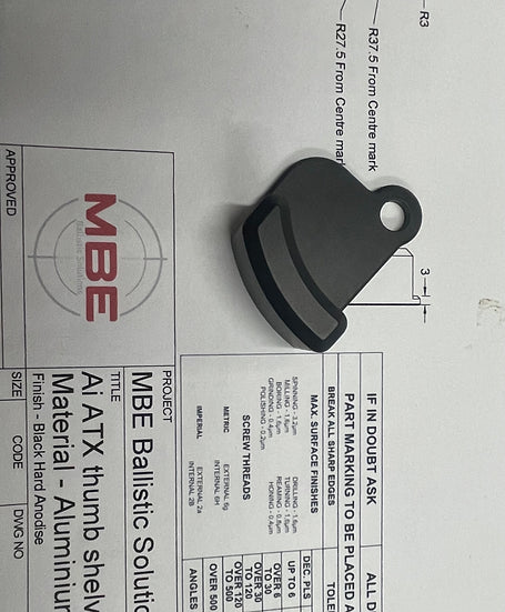 MBE - Accuracy International AT-X / AT-XC Thumb Shelf