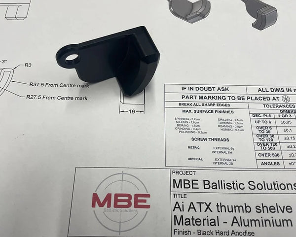 MBE - Accuracy International AT-X Thumb Shelf