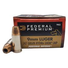 Federal - 9mm LUGER 147g Hydra-shock