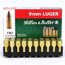 Sellier & Bellot - 9mm LUGER / PARA 115g FMJ