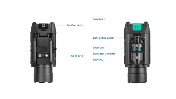 Olight - Baldr Pro 1350 lumens With Green Laser