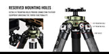 Sunwayfoto - 4 Section Carbon Fiber Tripod Kit for Hunting/Shooting - T3240CS