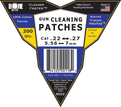 Bore Smith - Premium Gun Cleaning Triangle Patches