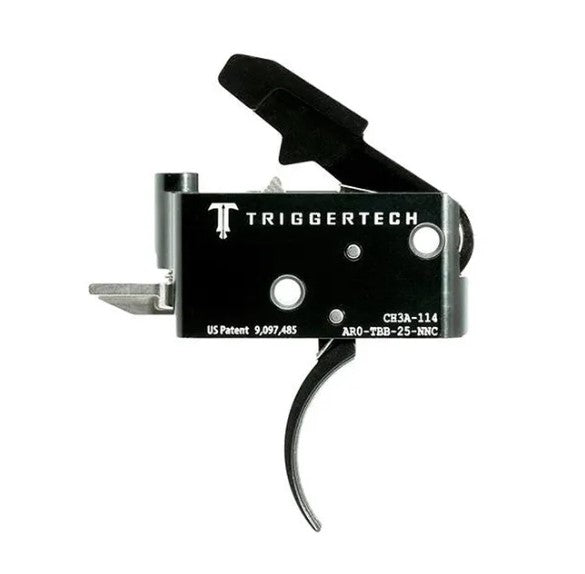 TriggerTech - AR 15 Adaptable Curved Two Stage Trigger - Black - AR0-TBB-25-NNC