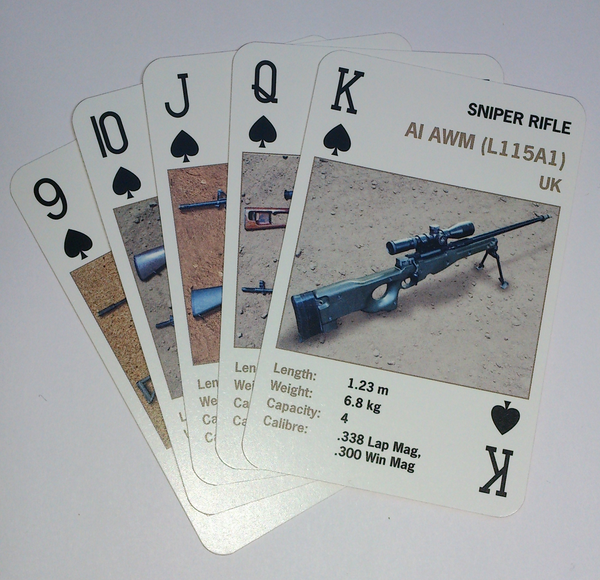 Small Arms Recognition Playing Cards