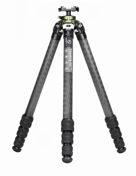 Sunwayfoto - 4 Section Carbon Fiber Tripod Kit for Hunting/Shooting - T3240CS