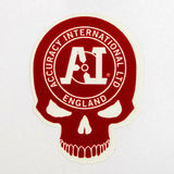 AI Logo & Skull - Small - Red / White