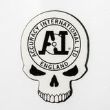 AI Logo & Skull - Small - White / Black