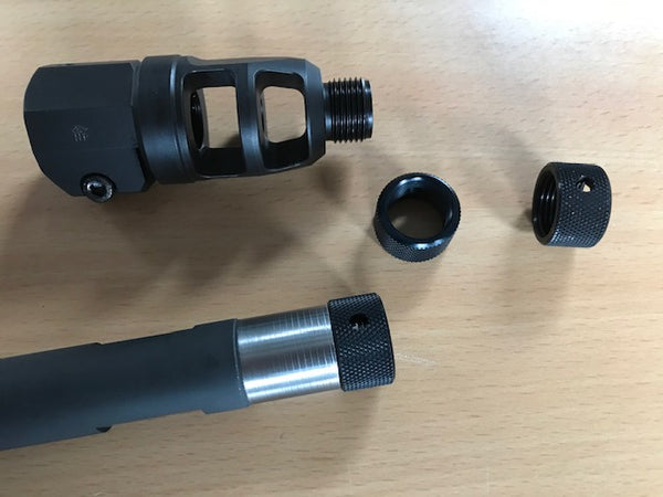 Sporting Services - Black Anodised Thread Protector for M18 x 1.5mm Th ...