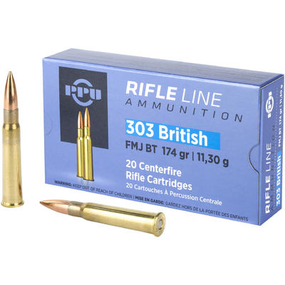 PPU - .303 British FMJ BT 174gr Ammunition