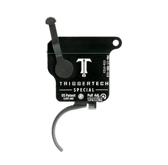 TriggerTech - Rem 700 Factory Special Curved Single Stage Trigger - Black - R70-SBB-13-TBC